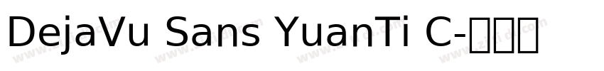 DejaVu Sans YuanTi C字体转换